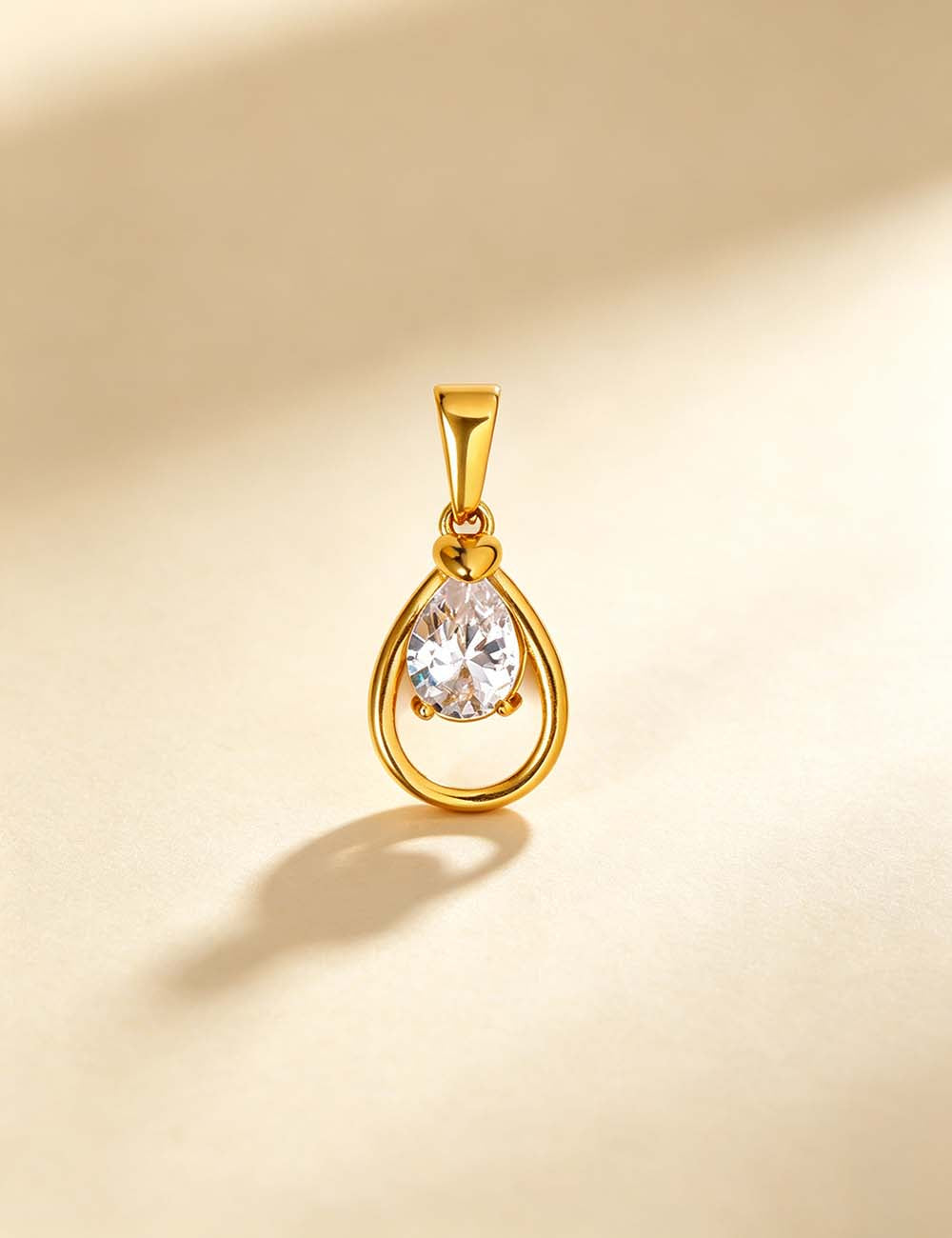 Ladies Minimalist Vintage CZ Sun Flower Charm Pendant