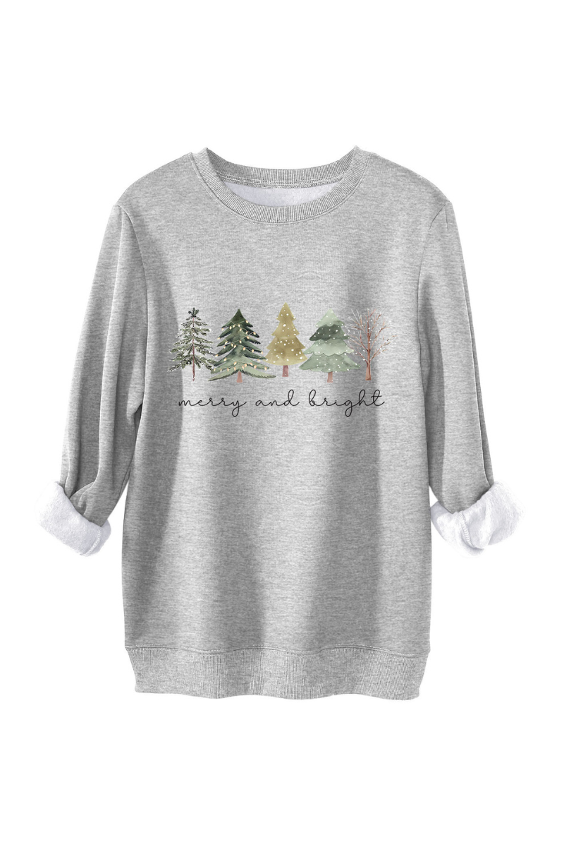 Unisex Fall Clothing Christmas Tree Graphic Sweatshirt