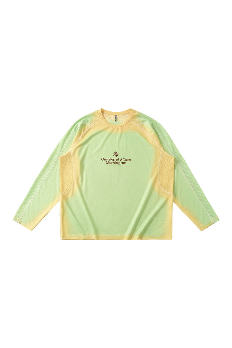 Unisex Spring Summer 2026 Long Sleeve Outdoor Ombre Tee