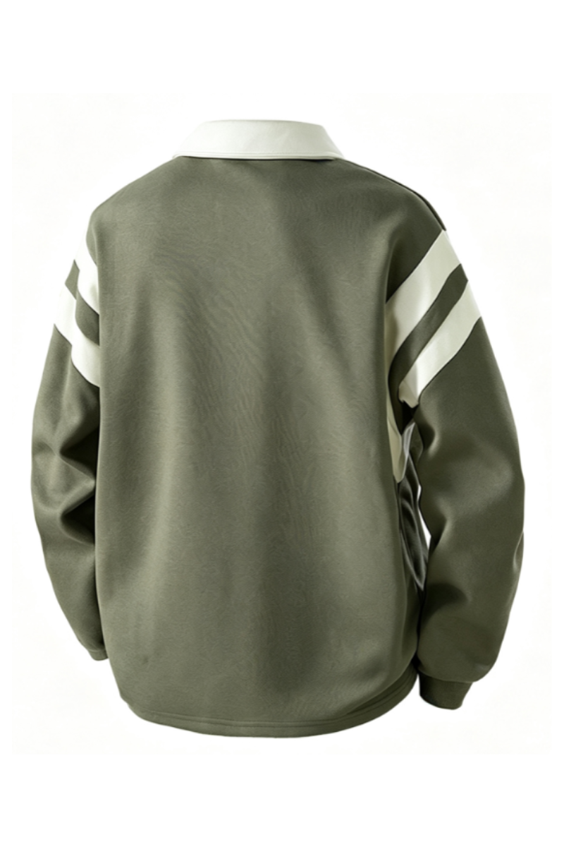 Men's Fall Clothing Half-Zip Collared Game-Day Sweatshirt