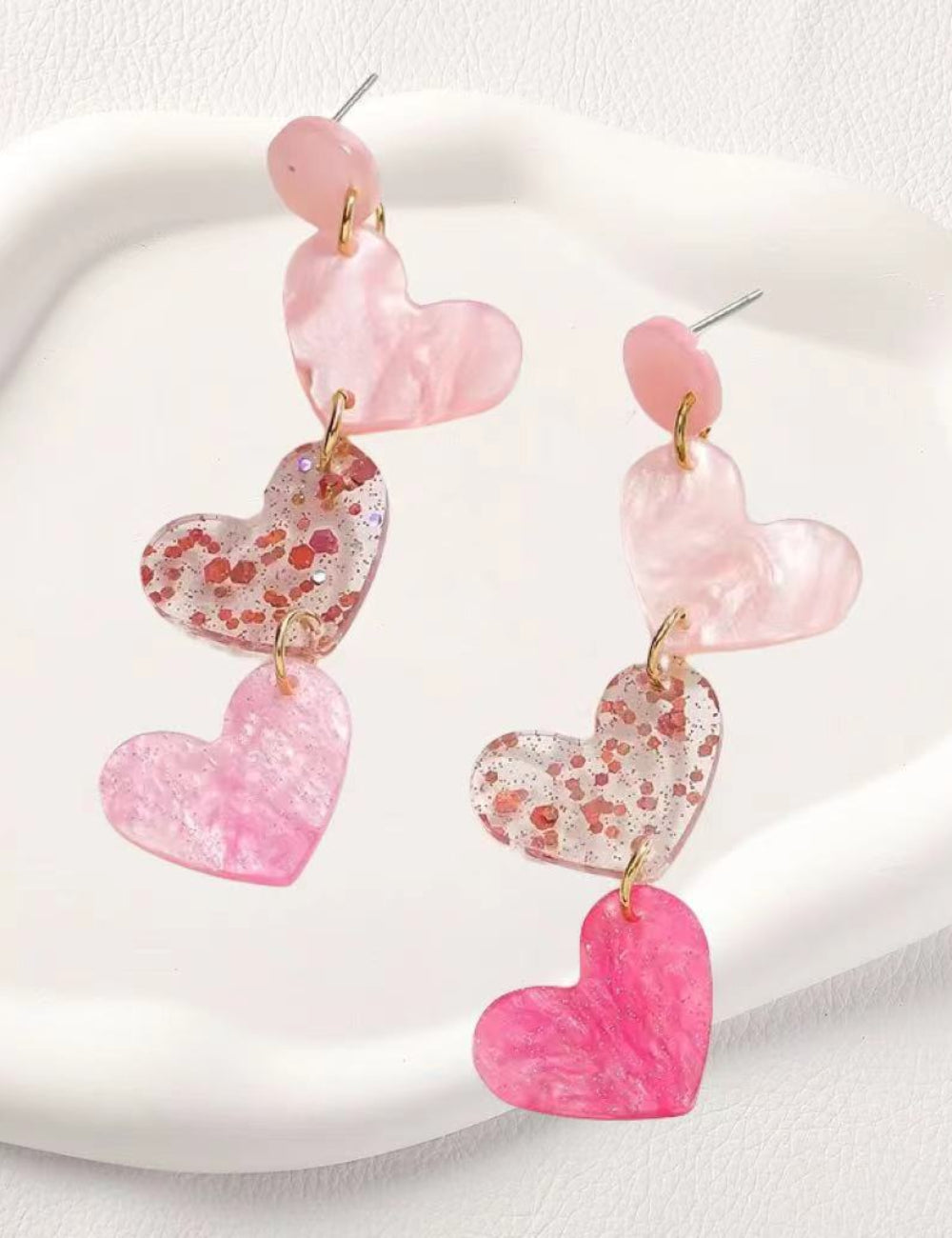 Ladies Valentine Heart Pandent Earrings SKAJ4220