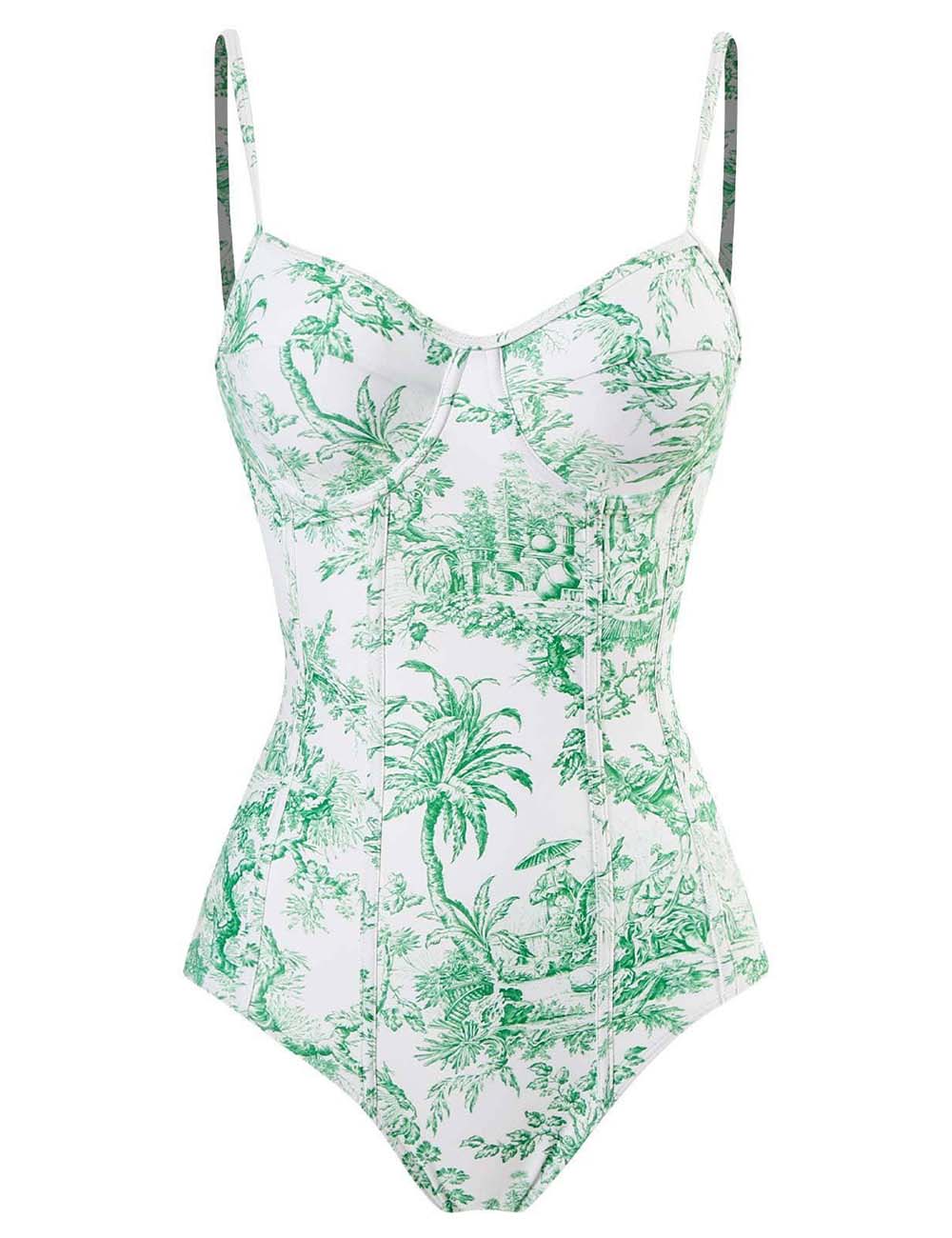 Open Back One Piece Swimsuit with Cover Up 8BK3WST282