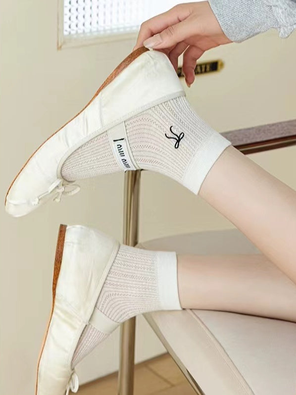 Ladies Edge Baby Lock Solid Color Socks SKASC4181
