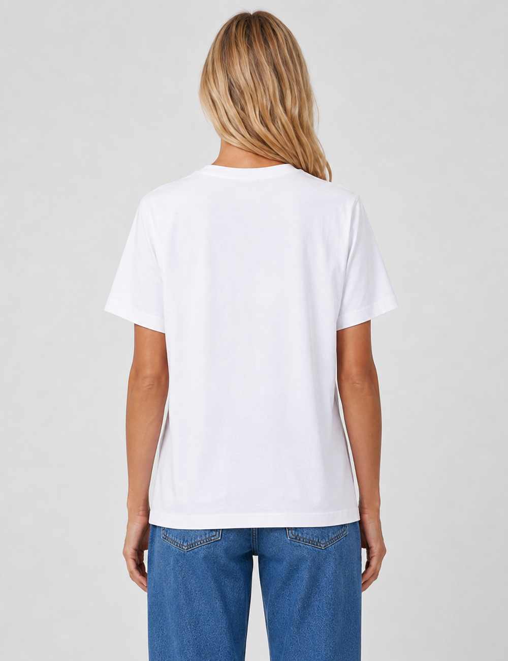 Ladies Casual Solid Round Neck Short Sleeves Basic T-Shirt