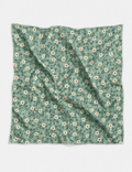 Ladies Casual Bandana Tiny Floral Print Square Scarf