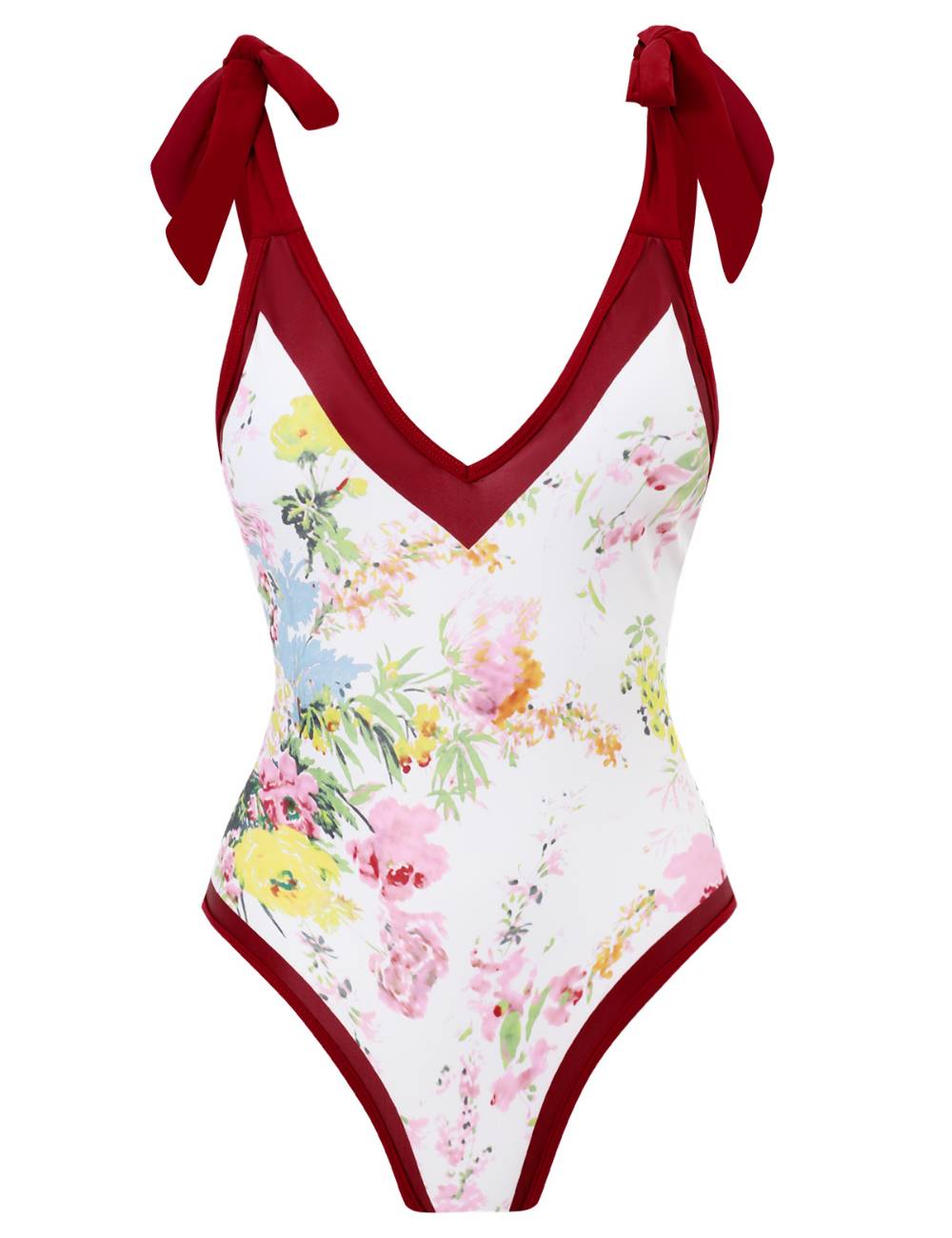 Ladies Strape Shoulder Print One Piece Swimwear SKSW40080T