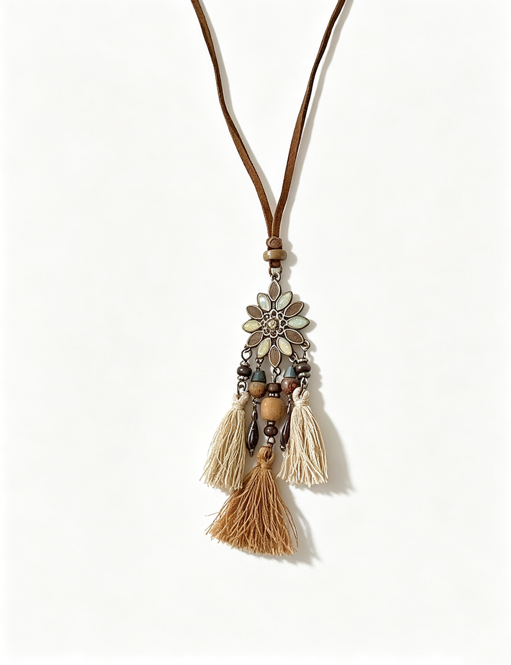 Ladies Retro Butterfly Beaded Long Sweater Chain