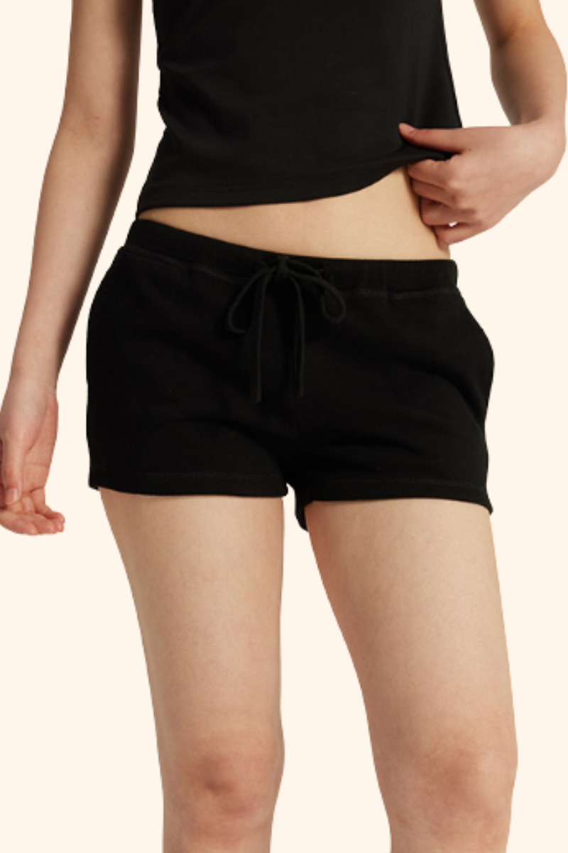 Women's Spring Summer 280g Stretch Low Drawstring Shorts