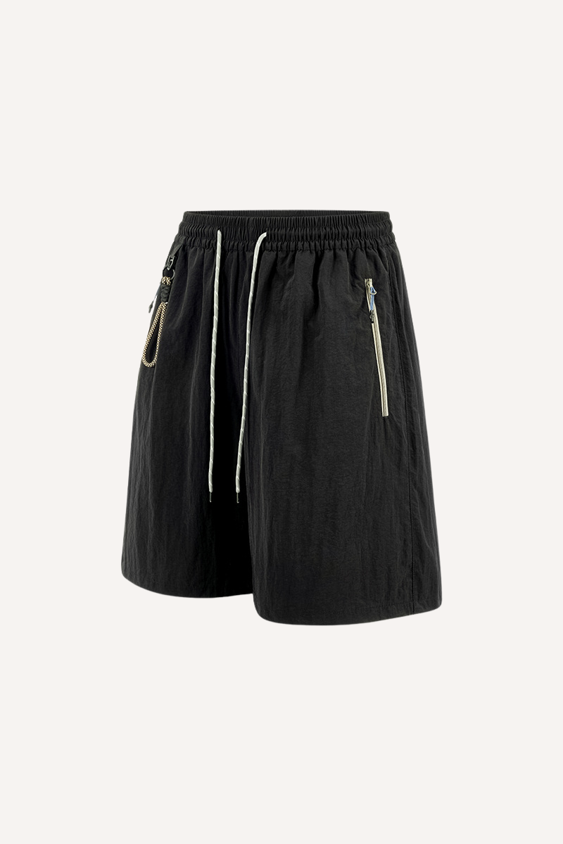 Men's Spring Summer Waterproof Zip D-Ring 5" Shorts