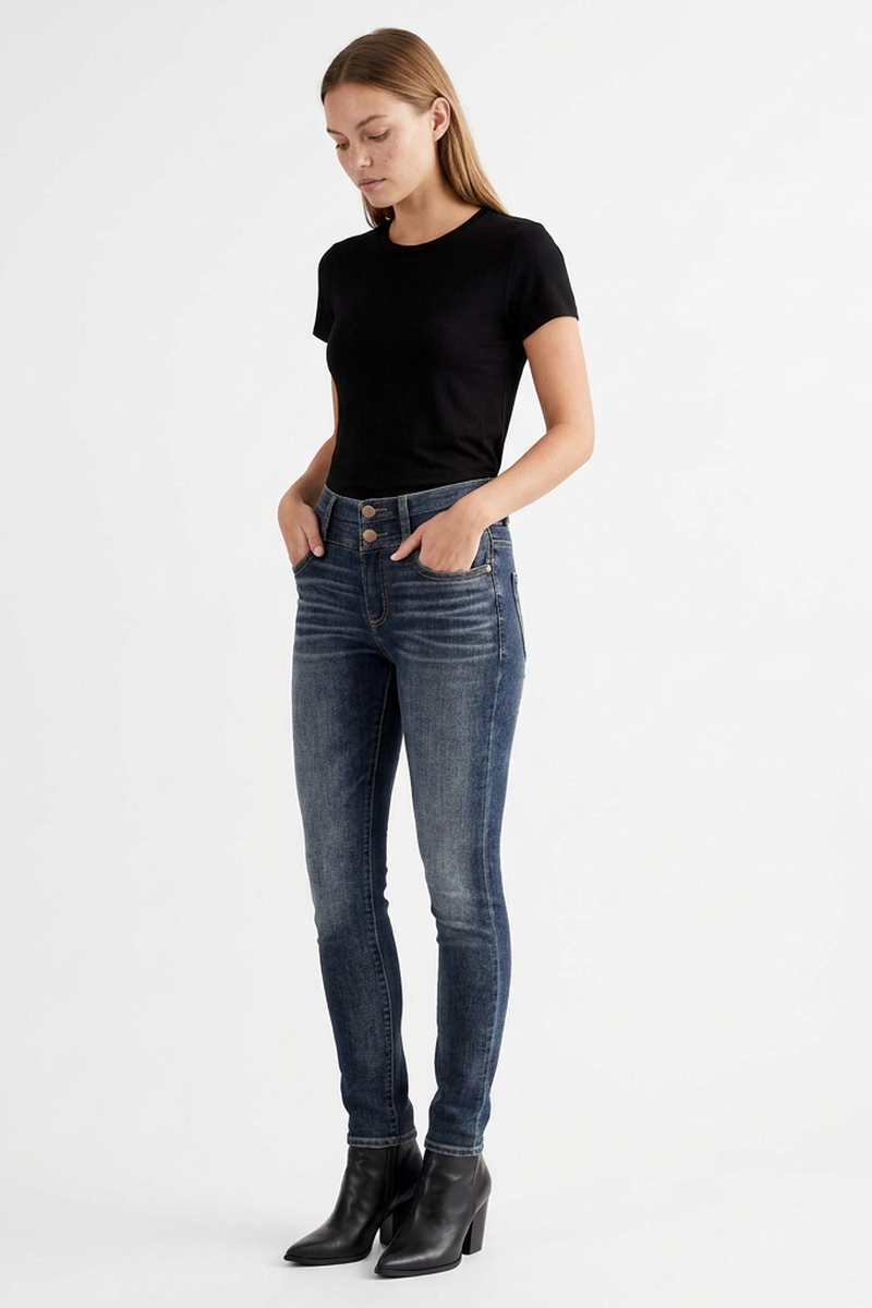 Women's Wash High Waist Stretch Skinny Jeans
