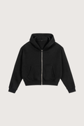 Men's Streetwear Cropped Minimalist Hooded Jacket