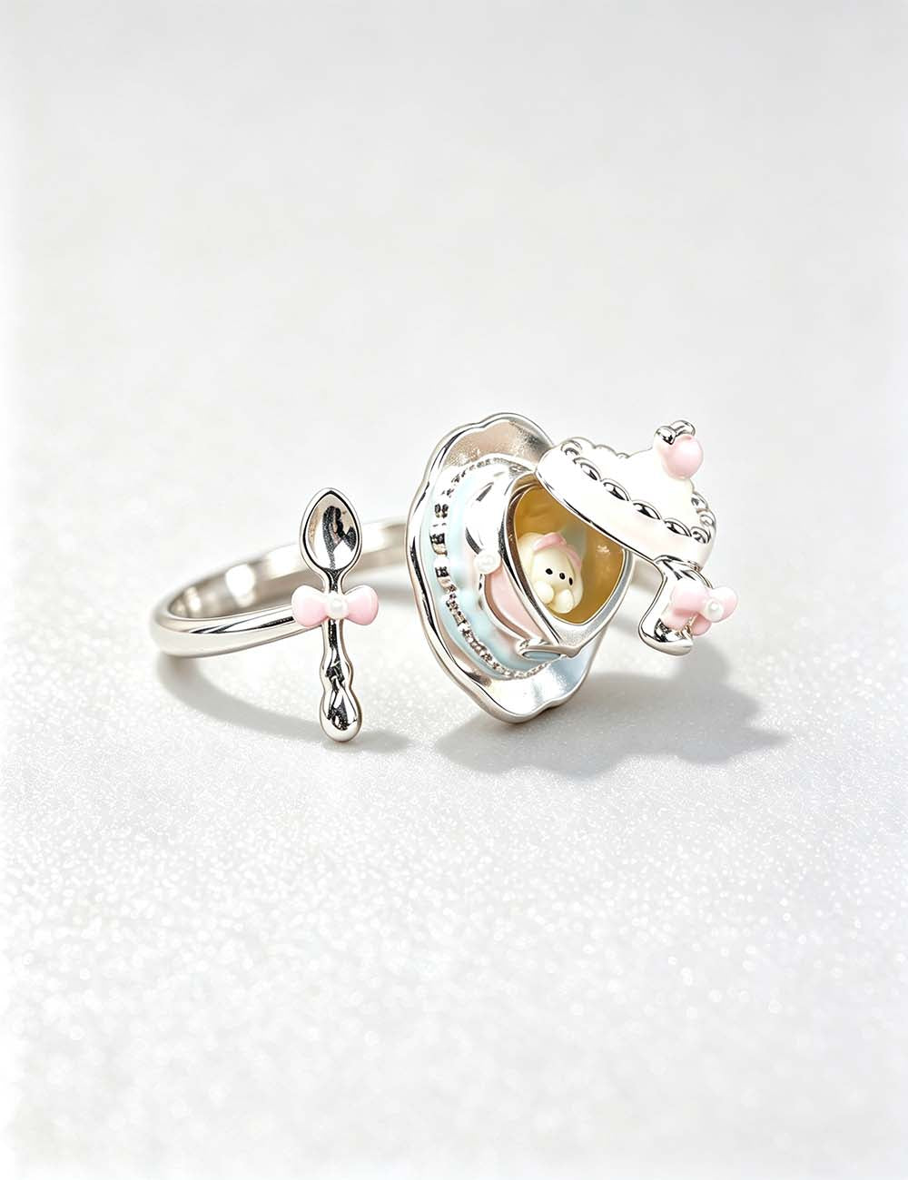 Ladies Cute Teacup Dog Locket Pendant Necklace