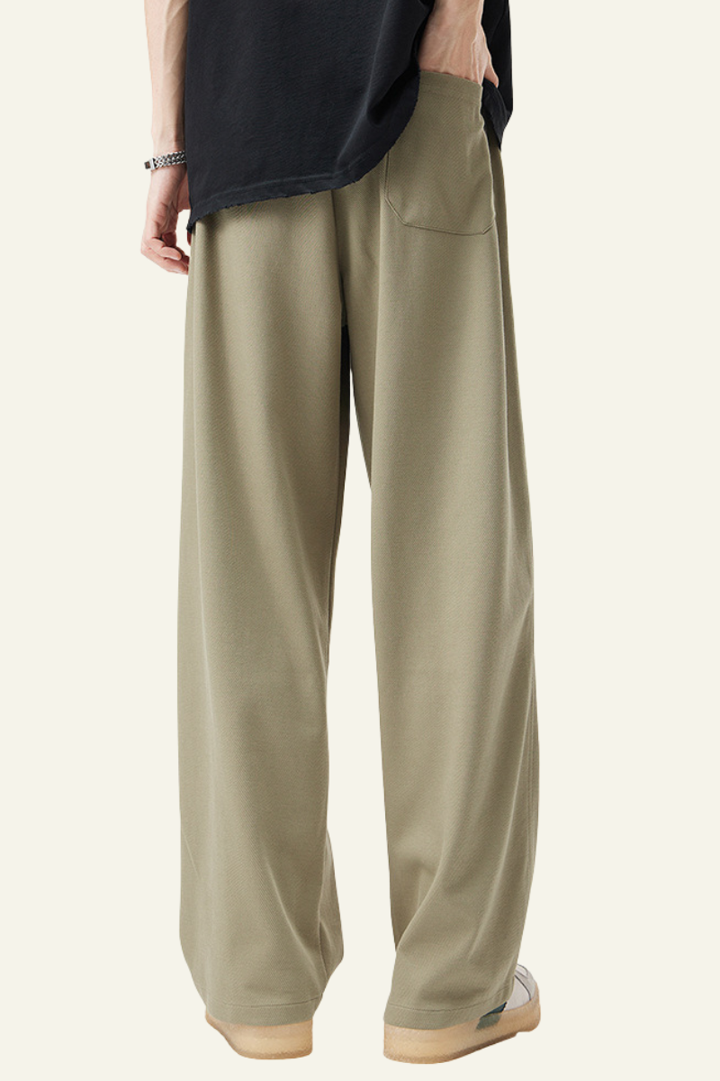 Men's Side-Striped Draped Casual Pants