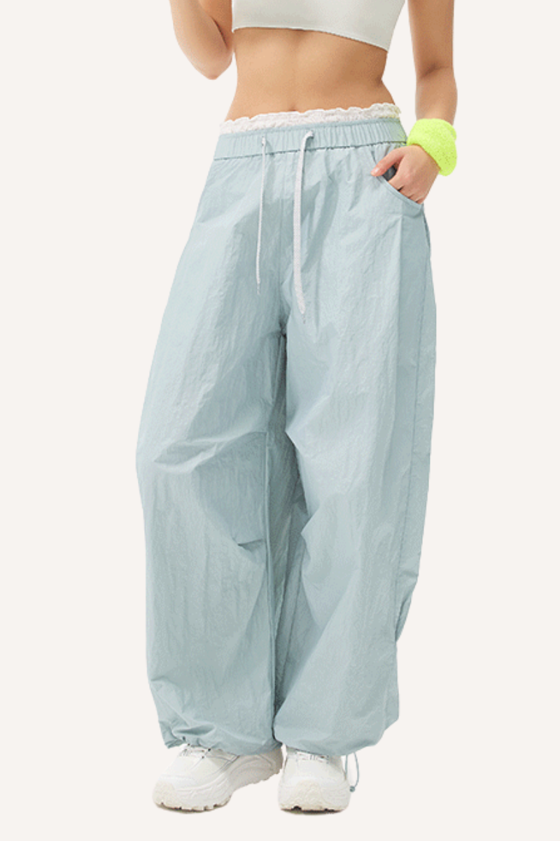 Women's Summer Waterproof Wide 2-Waist Cargo Pants