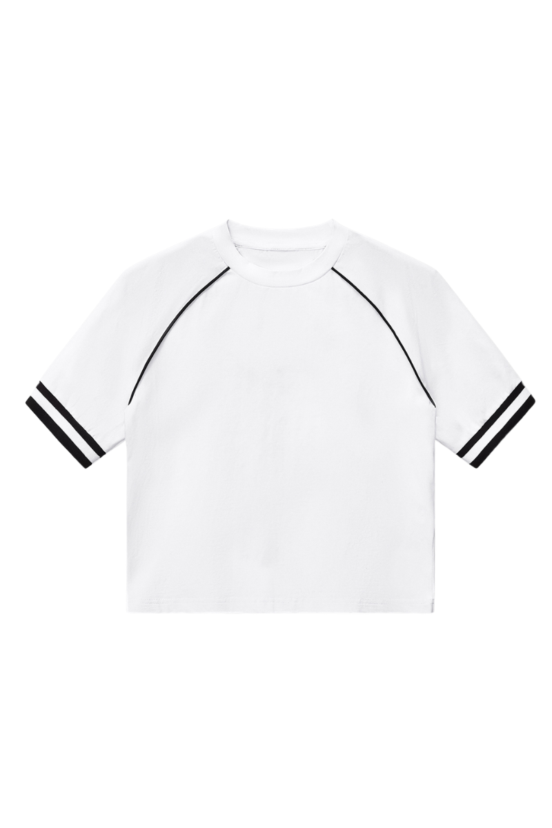 Women's 210g OldMoney Preppy Stripe Crop Soft Tee