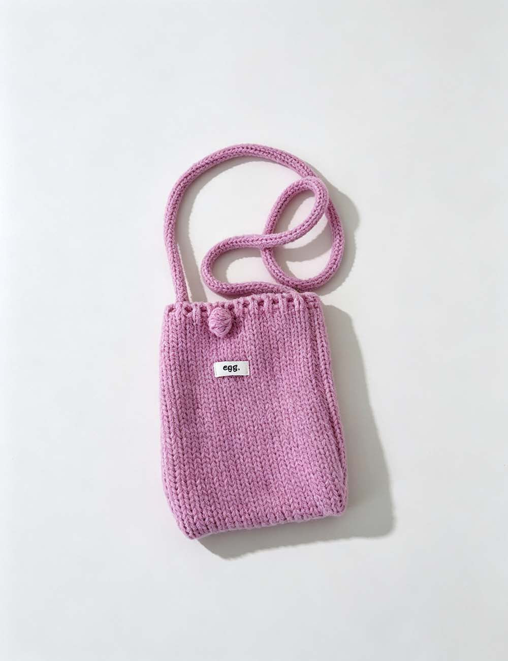 Ladies Casual Aesthetic Knit Mini Crossbody Phone Bag