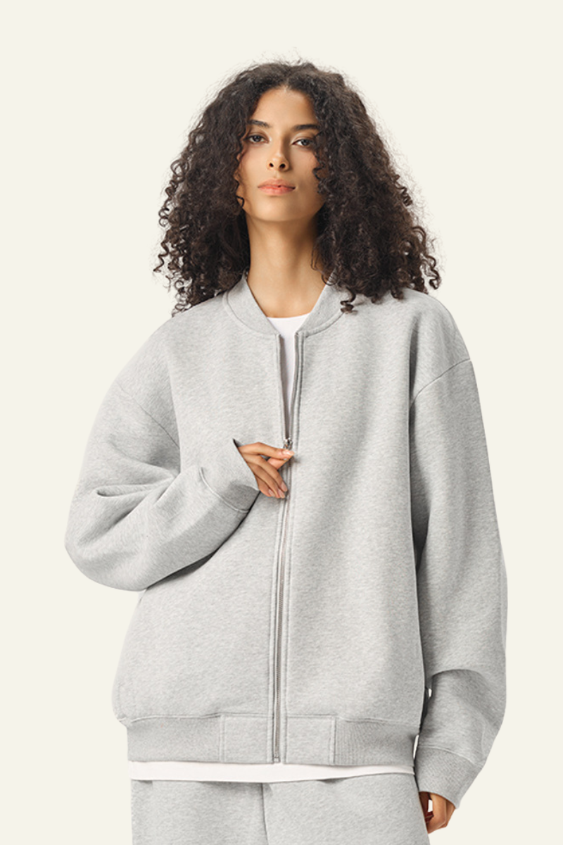 Women's Fall Clothing Stand Collar Fleece Zipper Jacket