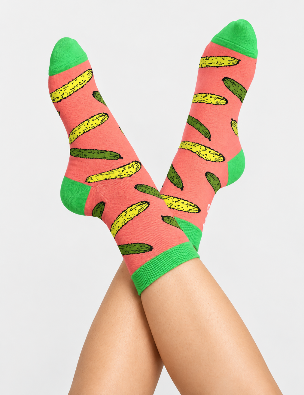 Ladies Novelty Fast Food Graphic Crew Socks