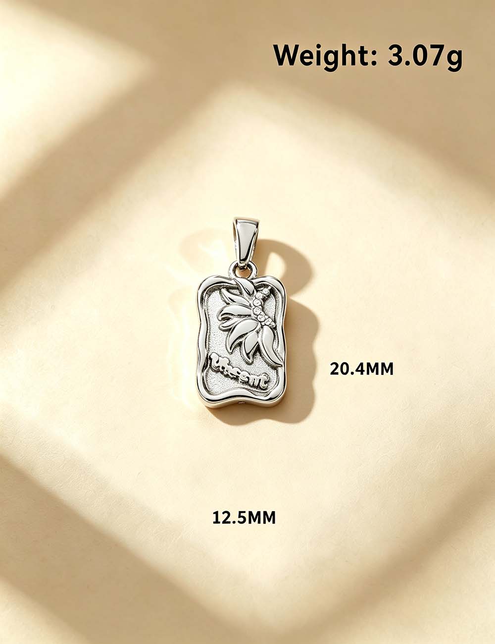 Ladies Vintage Coquette Bow Ribbon Flower Charm Pendant