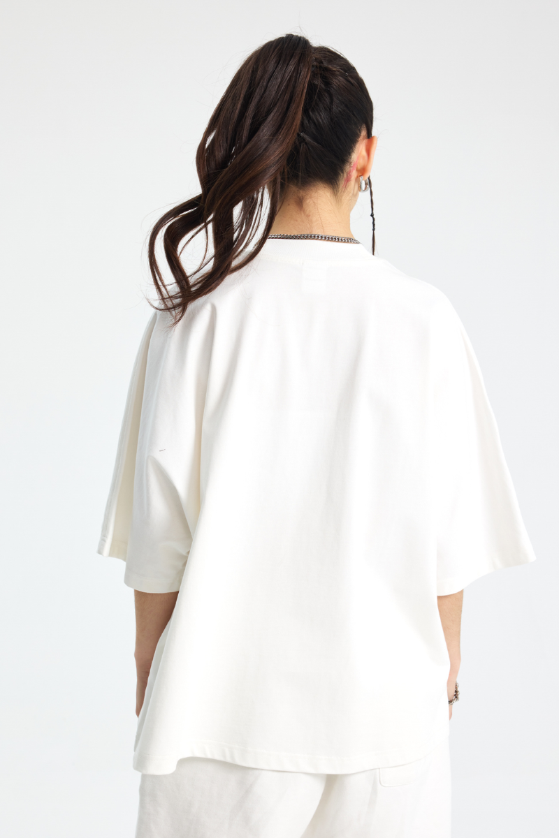 Women's Cotton Relaxed Drop Shoulder Solid T-shirt