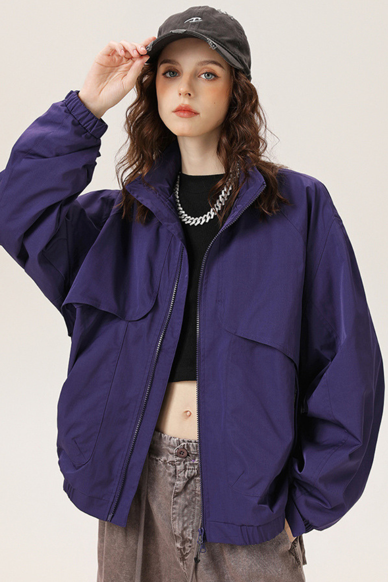 Unisex American Retro Multi-Pocket Loose Hiking Jacket