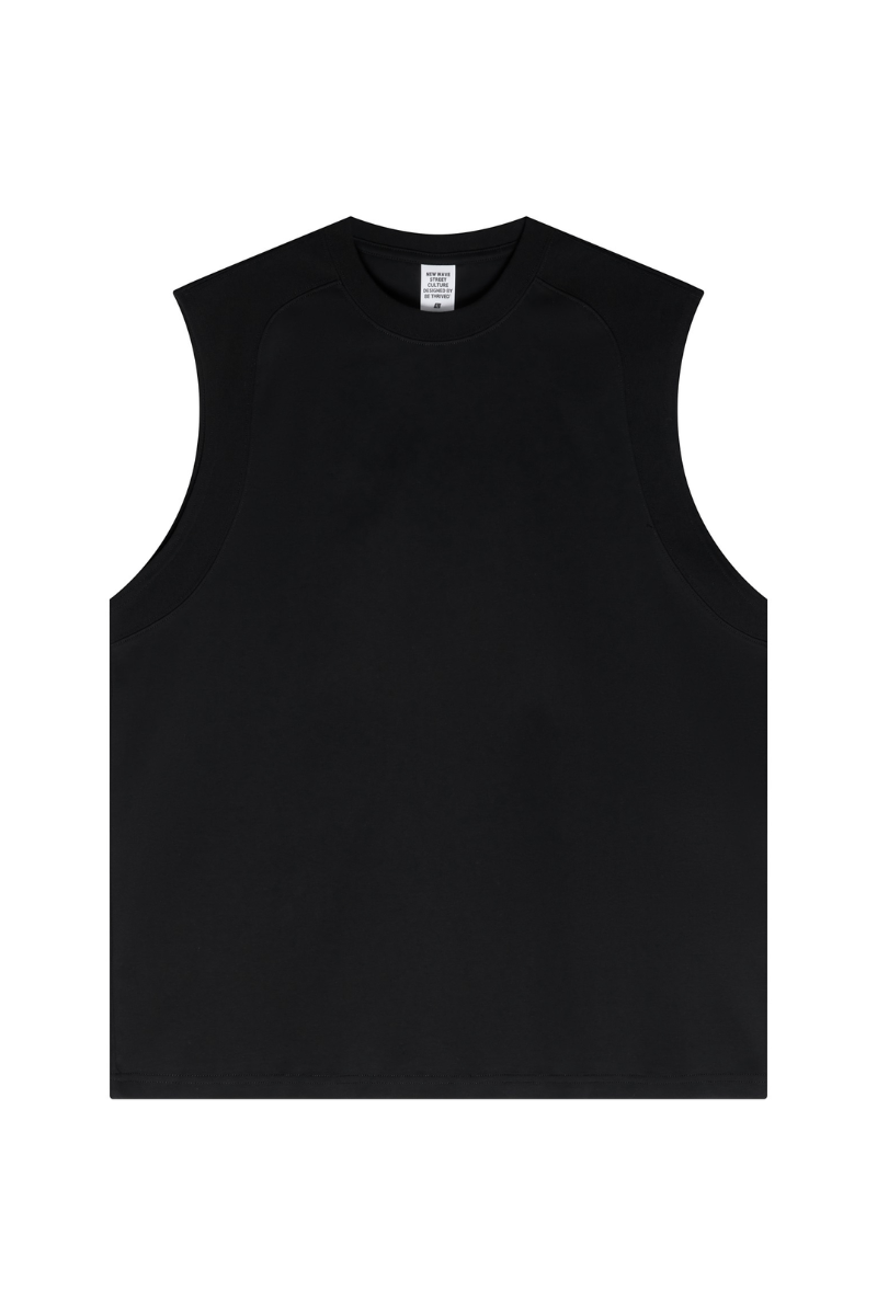 Unisex Summer Lyocell Cooling Paneled Loose Tank Top