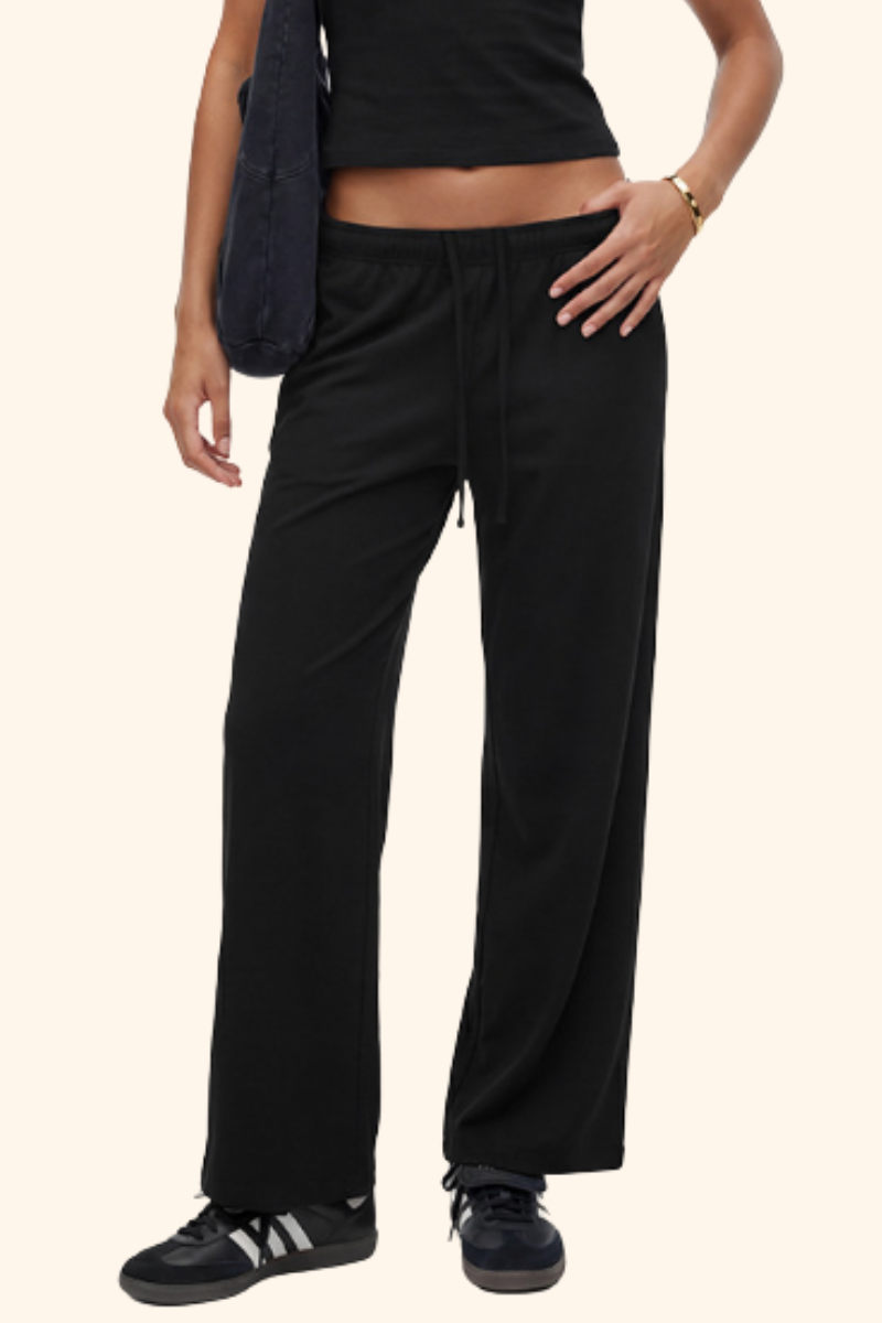 Women's Spring Summer 200g High Stretch Wide Leg Pants