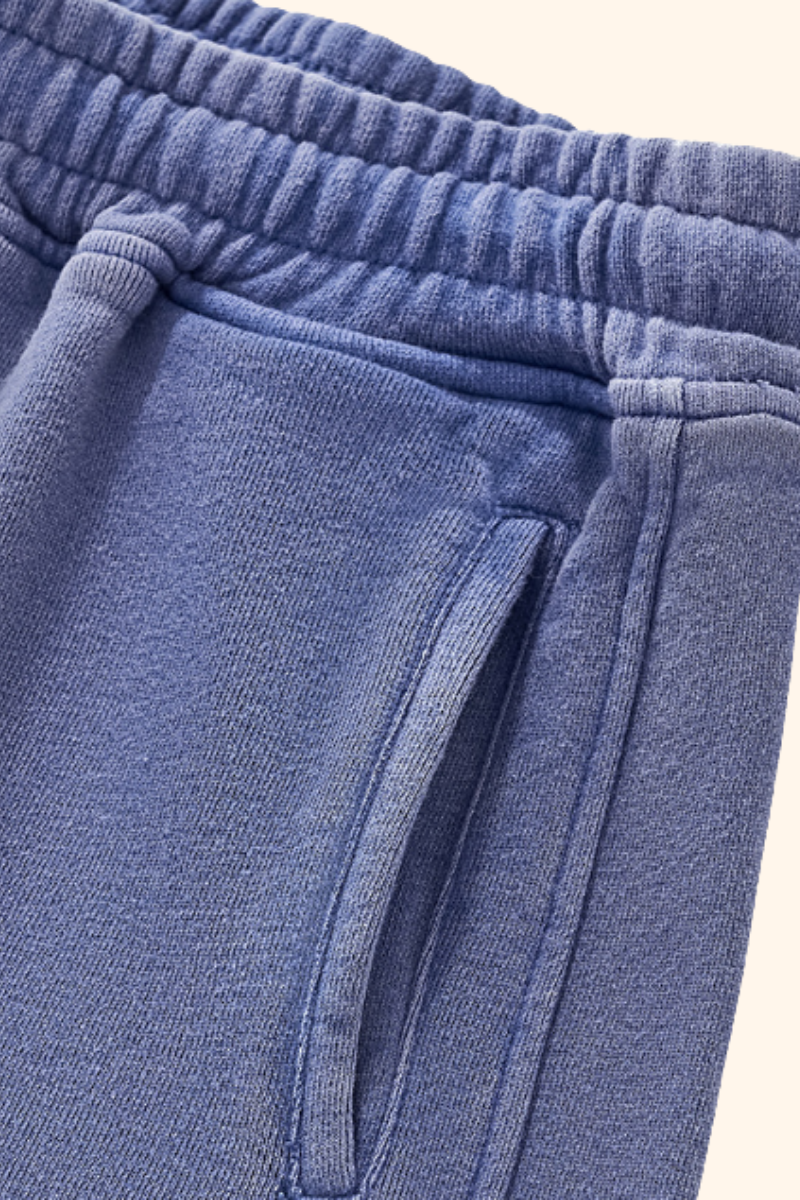 Women's Summer 300g Cotton Bright Washed Drawstring Shorts