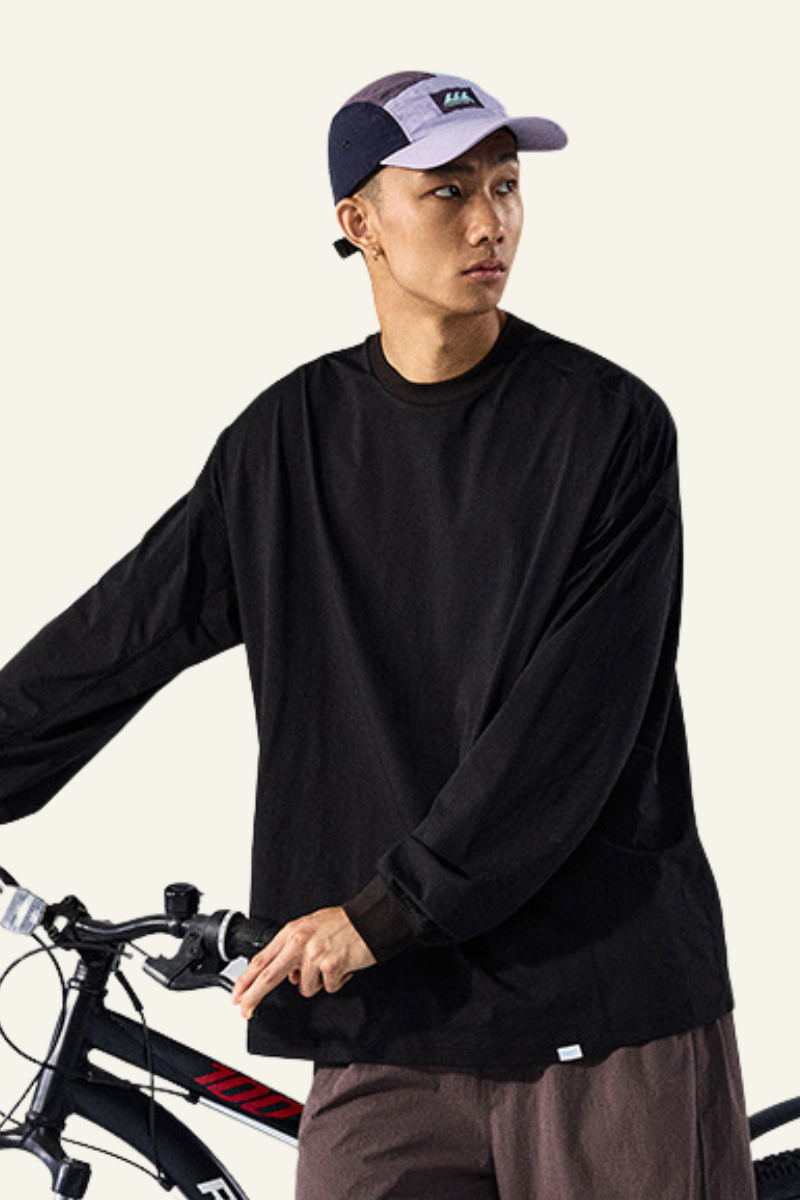 Men's Streetwear  Solid Lightweight Quick-dry Pullover