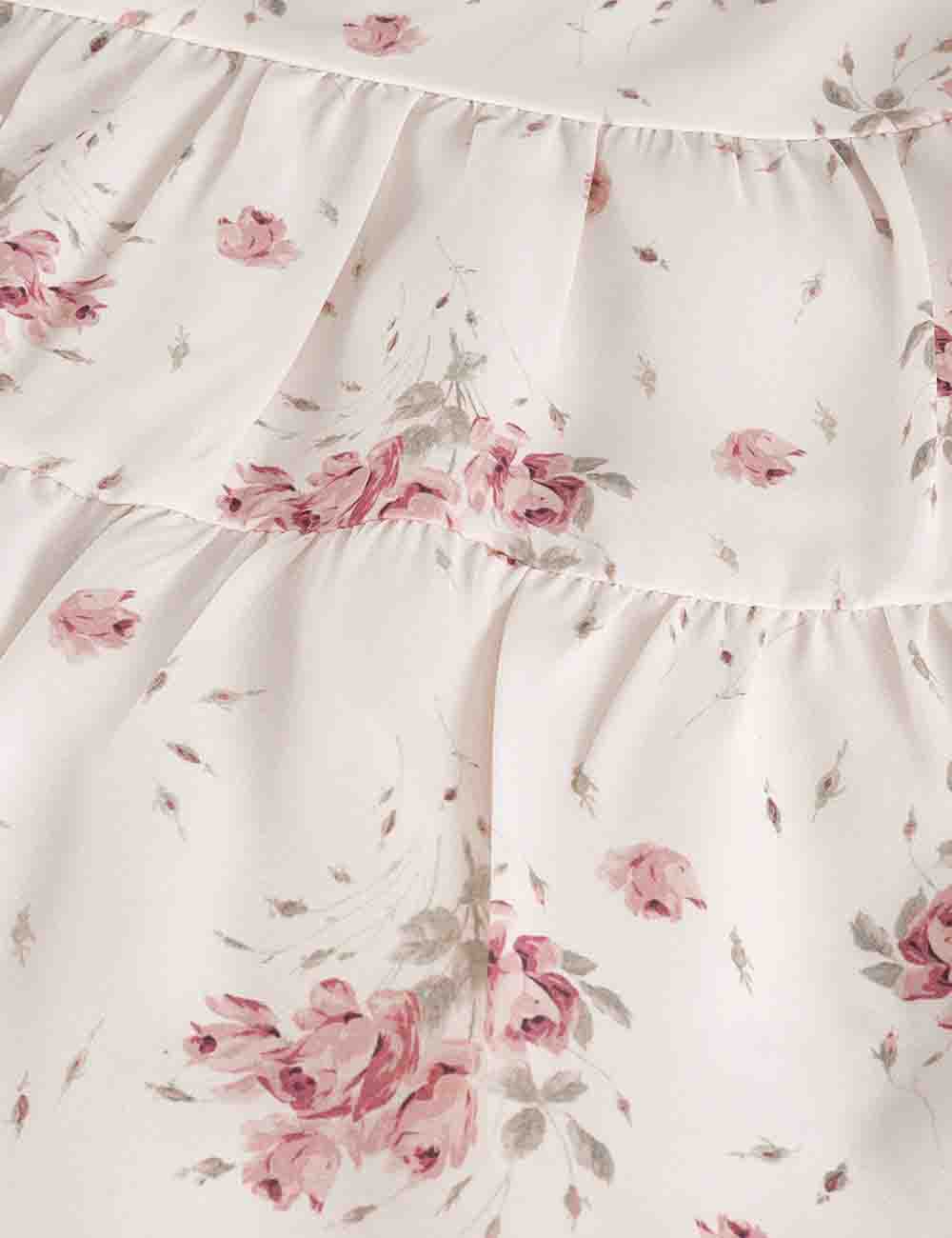 Ladies Boho Floral Print Tie Front Sleeveless Top