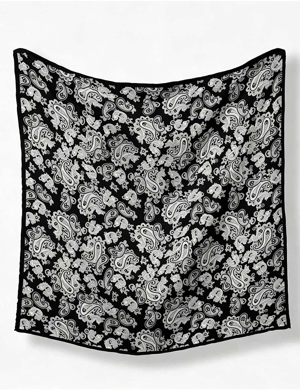 Ladies Paisley Floral Pattern Bandana Square Scarf