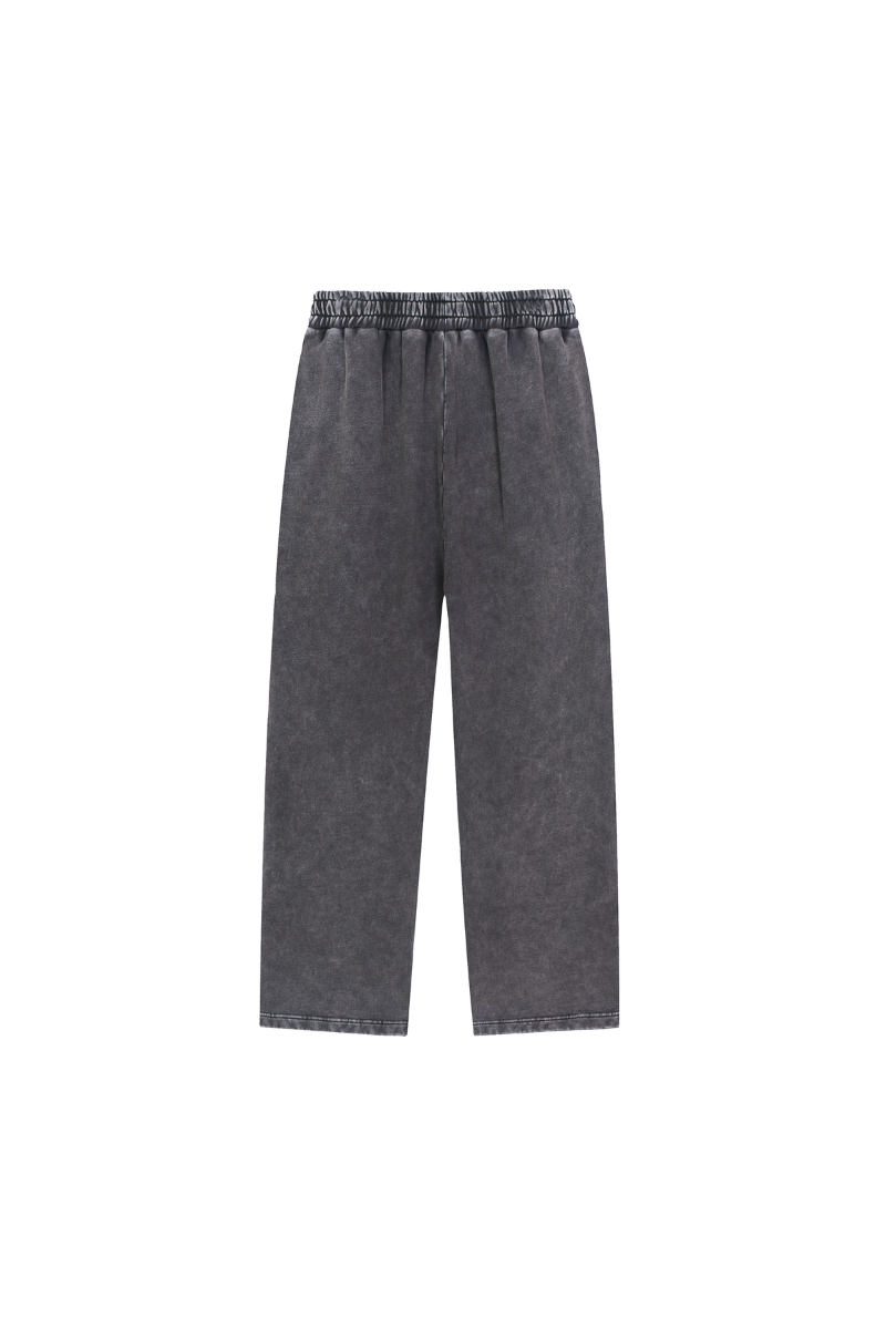 Men's Fall Clothing Snow-Wash Straight-Leg Sweatpants