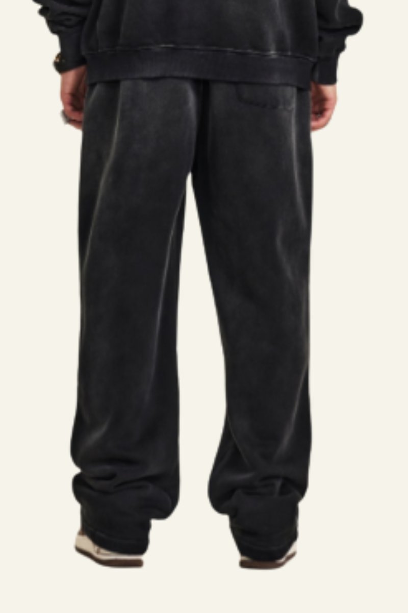 Men's Fall Clothing Washed Straight-Leg Pants