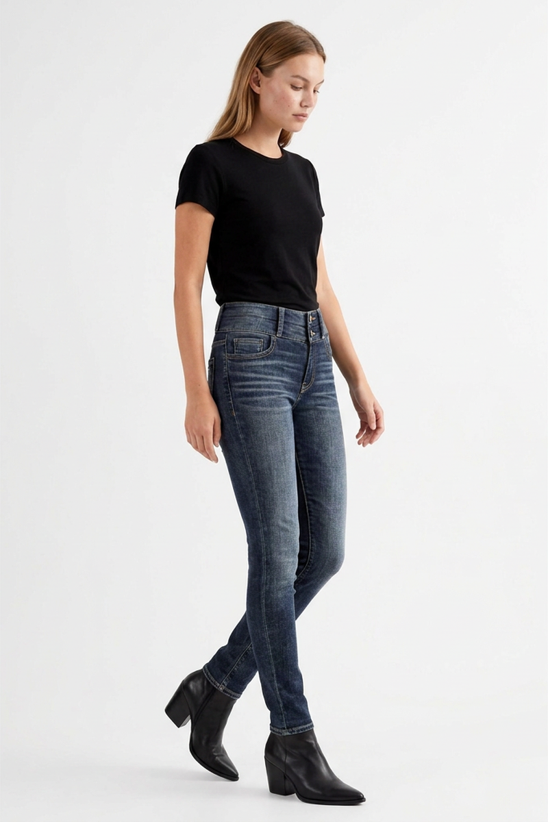 Women's Wash High Waist Stretch Skinny Jeans