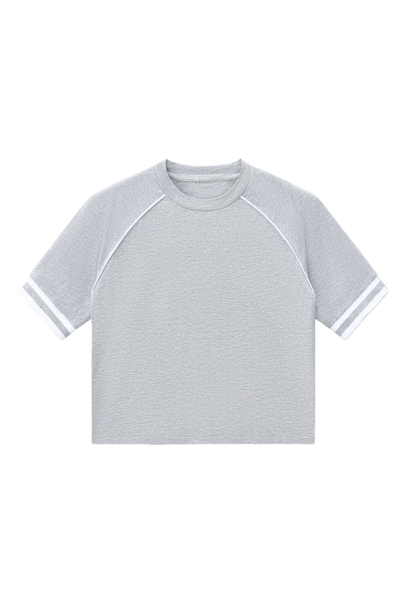 Women's 210g OldMoney Preppy Stripe Crop Soft Tee