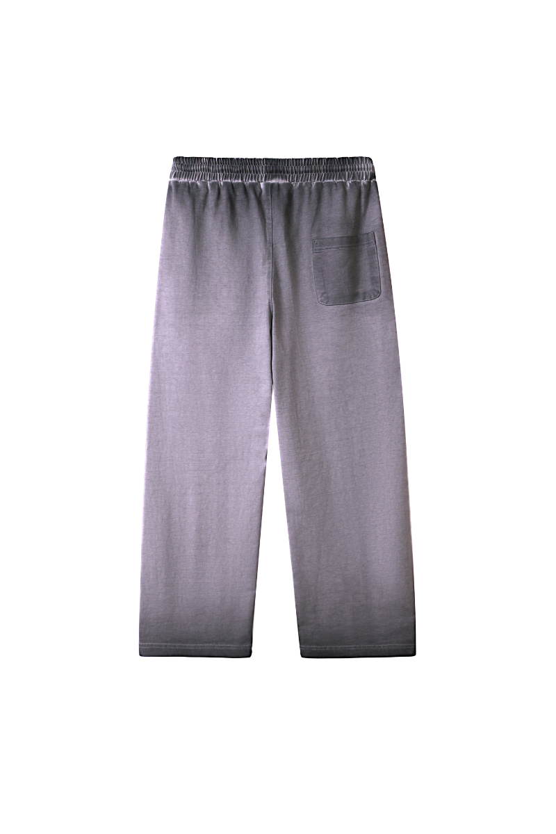 Unisex Fall Clothing Washed Gradient Wide Leg Sweatpants