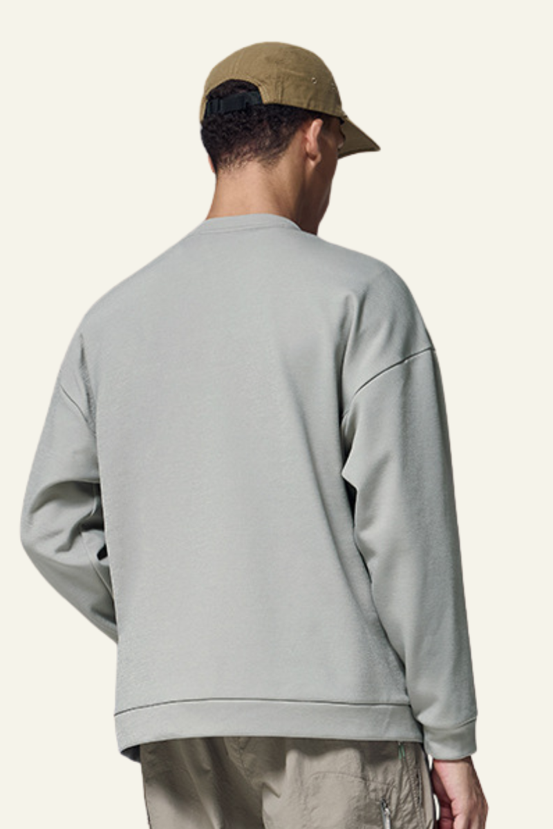 Men's Streetwear Solid Front Pocket Pullover
