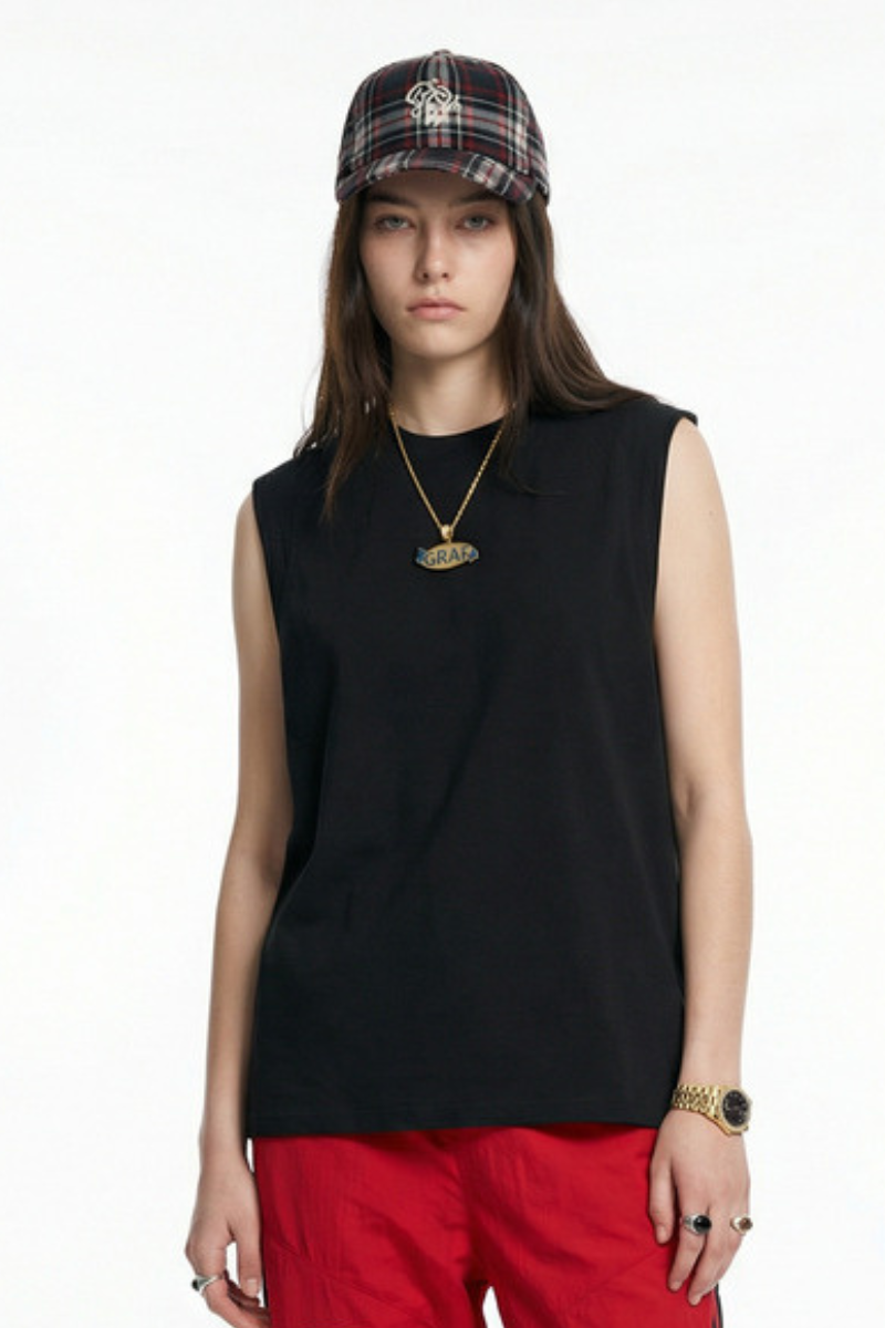 Women's High Elasticity 220g Raglan Sleeveless Tank Top