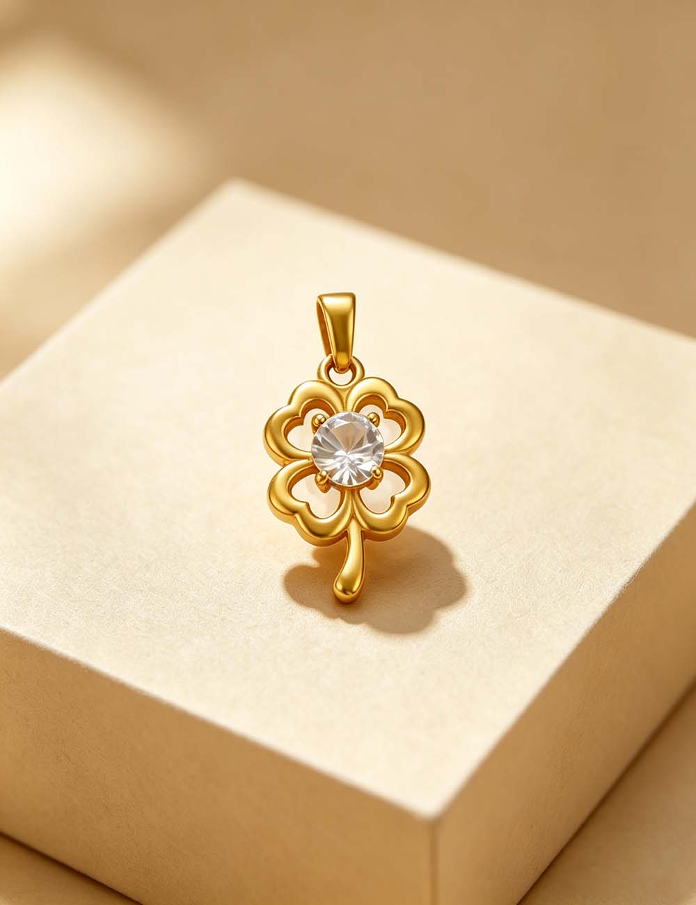 Ladies Rhinestone Heart Clover Butterfly Key Pendant Charms