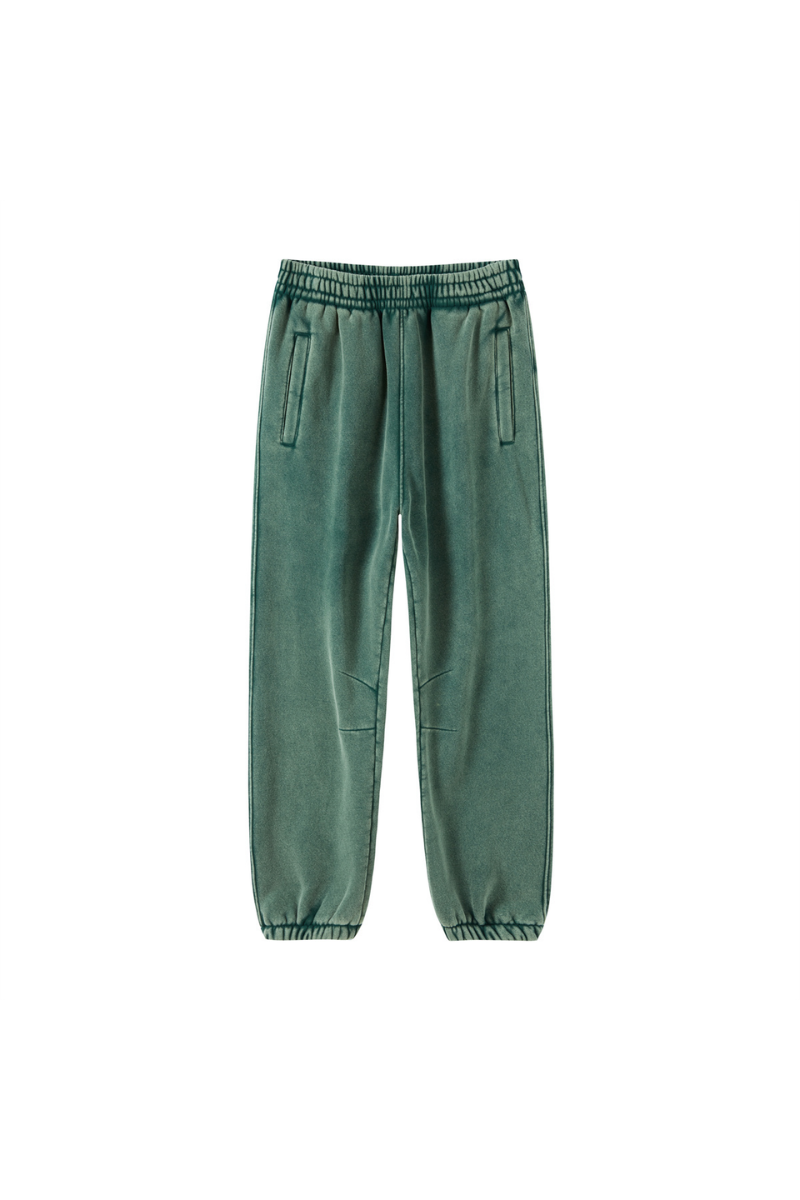 Unisex Fall Clothing Wax Washed Relaxed Jogger Pants