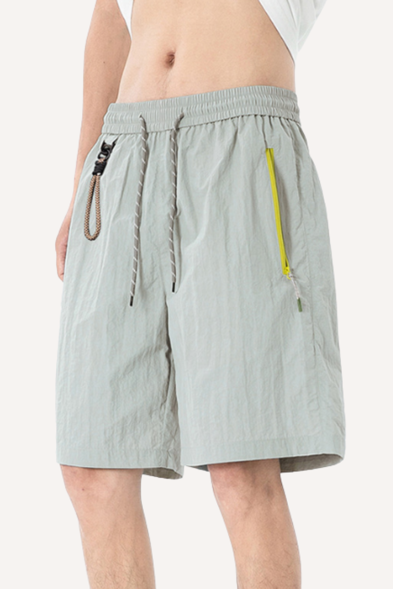 Men's Spring Summer Waterproof Zip D-Ring 5" Shorts