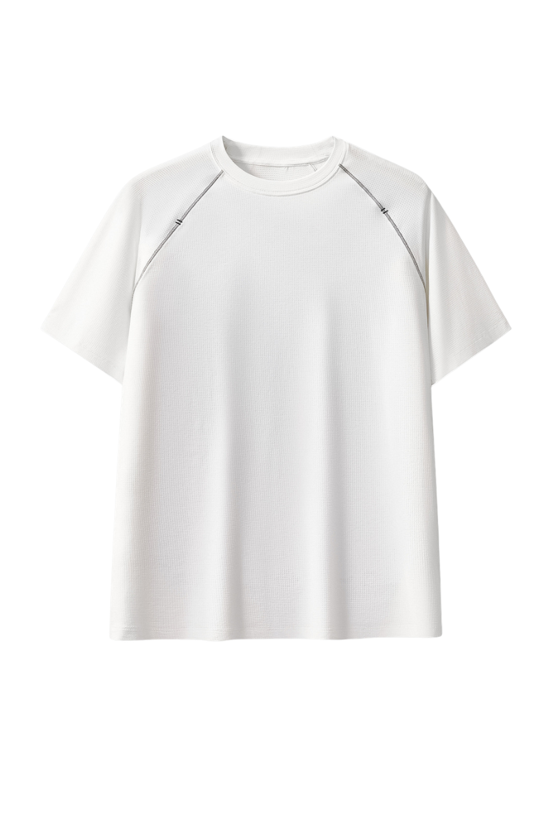Women's 7A Antibacterial Cotton 3D Patchwork Tee