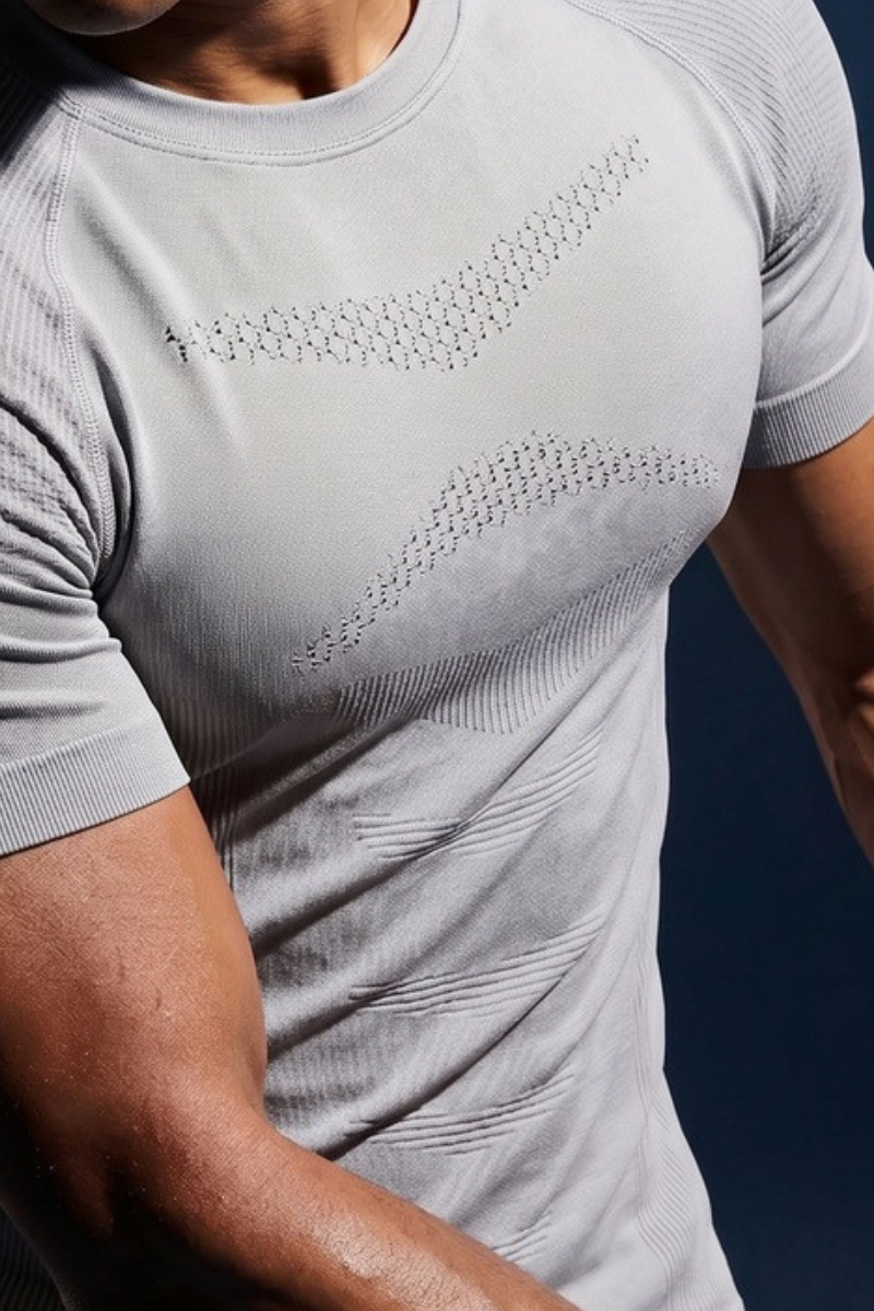 Men's 3D Seamless Compression Gym Short Sleeve Tee