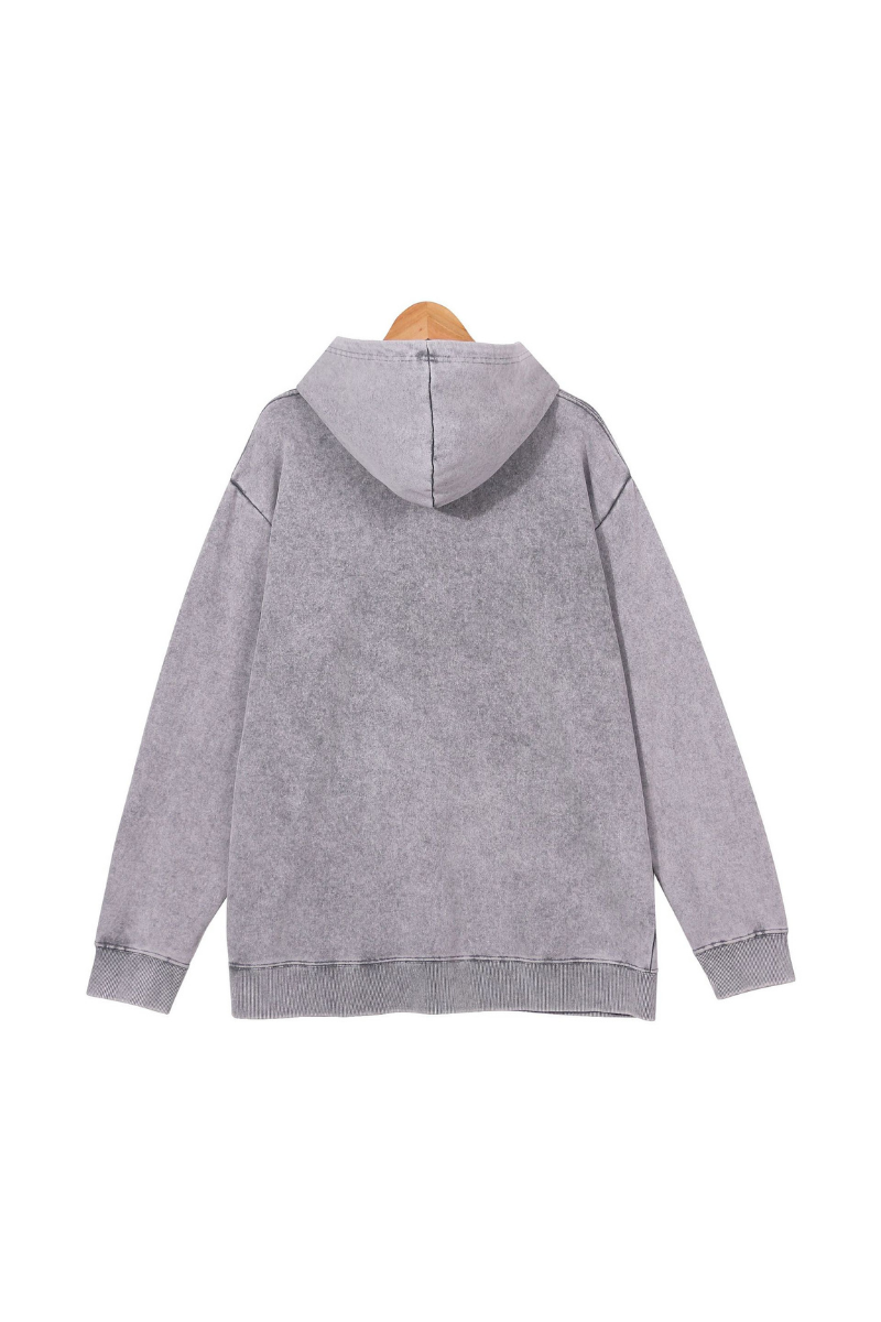 Unisex Fall Clothing 400G Washed Loopback Pullover Hoodie