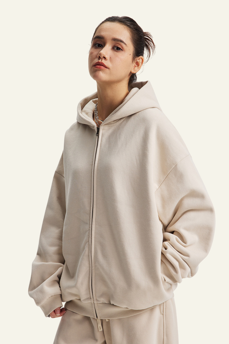 Women's Fall Clothing Streetwear Full Zipper Hoodie Jacket