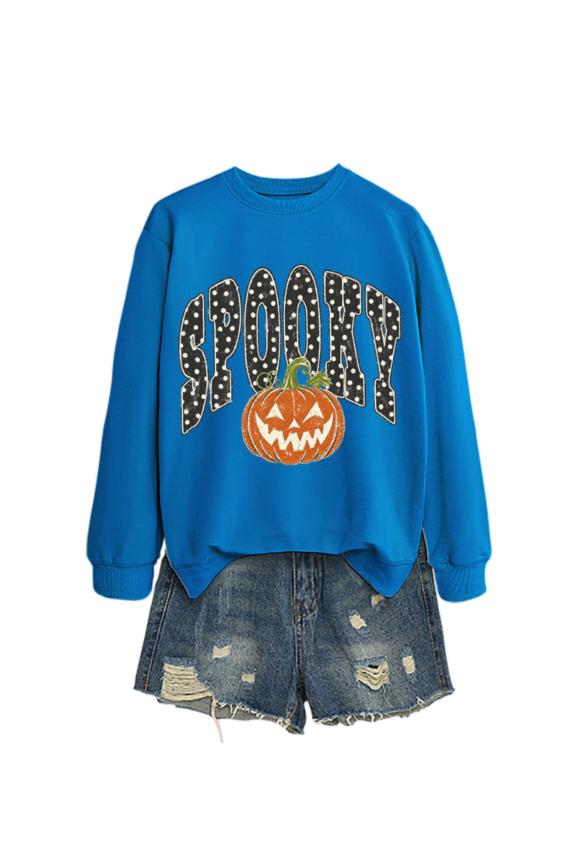 Unisex Fall Clothing Halloween Spooky Pumpkin Sweatshirt