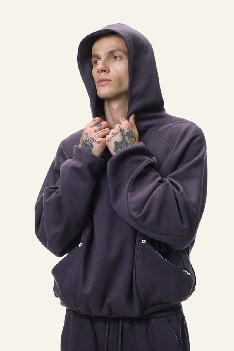 Men's Streetwear Functional Deconstructed Hoodie