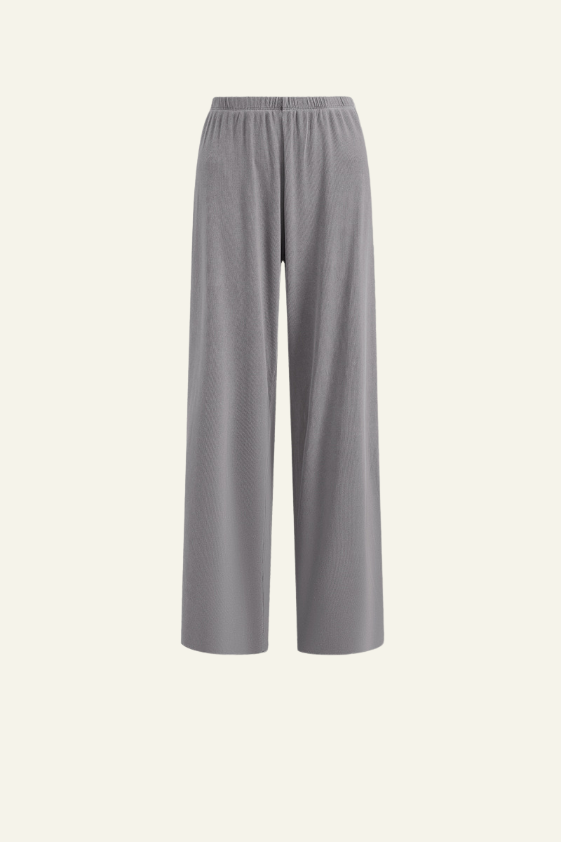 Women's Casual Drape-Style Straight-Leg Pants.