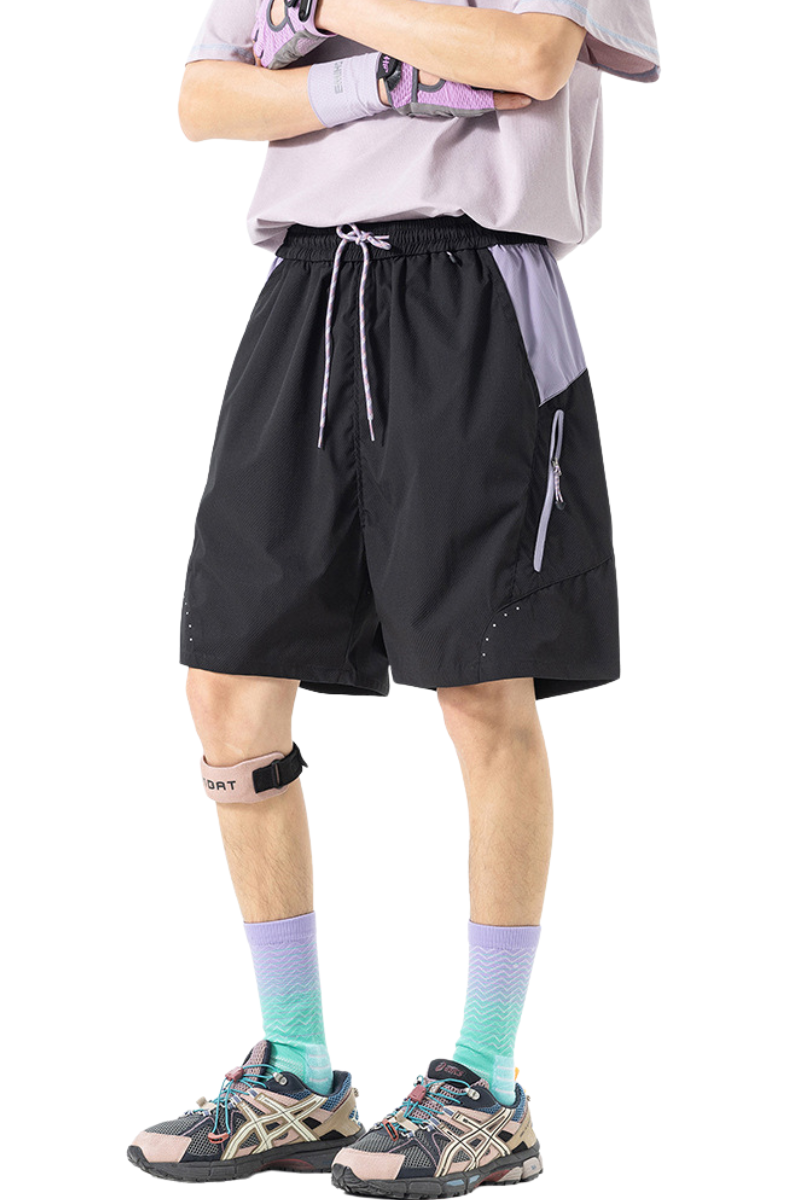 Men's Outdoor Water-Resistant Colorblock 5" Beach Shorts