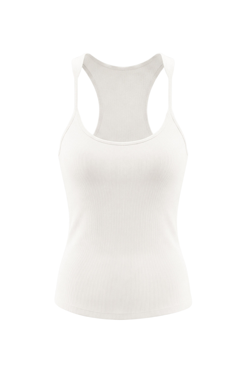 Women's Summer 265g Solid SKM Shaping LowNeck Spaghetti Tank